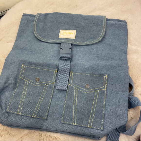 Jean Paul gaultier denim blue backpack - Picture 3 of 6